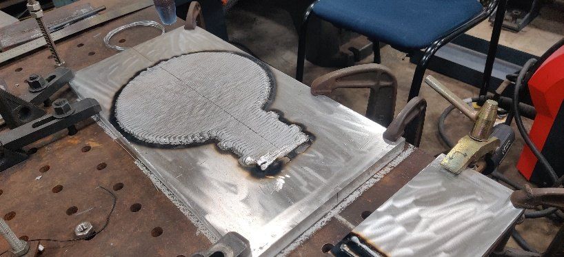 Aluminium part: Printed