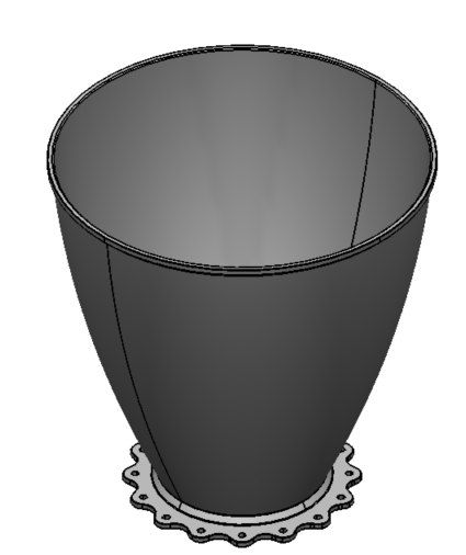 Inconel part: CAD model