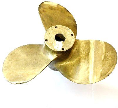 Propeller from a defence shipyard after WAAM repair
