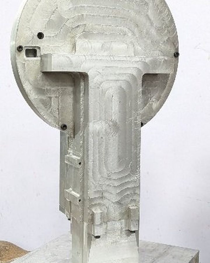 Aluminium WAAM part after machining and assembly