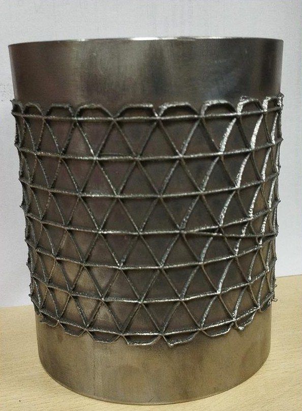 Laser DED part: Lattice cylinder