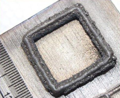 Laser DED part: Square wall